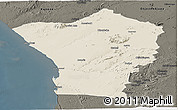Shaded Relief Panoramic Map of Erongo, darken