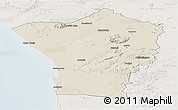 Shaded Relief Panoramic Map of Erongo, lighten