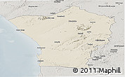 Shaded Relief Panoramic Map of Erongo, semi-desaturated