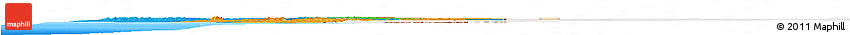 Political Horizon Map of Namibia, single color outside, bathymetry sea
