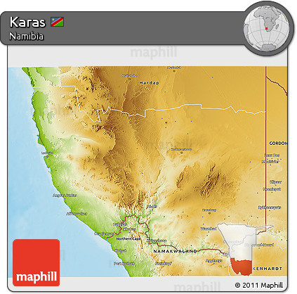 Physical 3D Map of Karas
