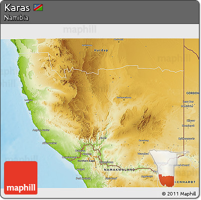 Physical 3D Map of Karas