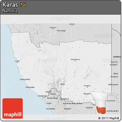 Silver Style 3D Map of Karas
