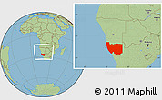 Savanna Style Location Map of Karas, within the entire country