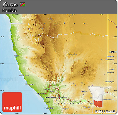 Physical Map of Karas