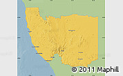 Savanna Style Map of Karas, single color outside