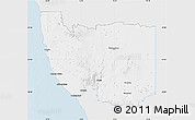 Silver Style Map of Karas, single color outside
