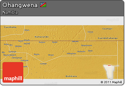 Physical 3D Map of Ohangwena