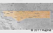 Satellite Map of Ohangwena, desaturated