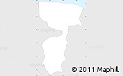 Silver Style Simple Map of Anetan