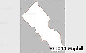 Gray Simple Map of Baiti, cropped outside