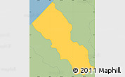 Savanna Style Simple Map of Baiti