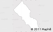 Silver Style Simple Map of Baiti, cropped outside