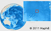 Shaded Relief Location Map of Boe