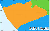 Political Simple Map of Boe