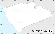 Silver Style Simple Map of Boe