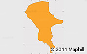 Political Simple Map of Ewa, cropped outside