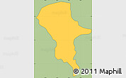 Savanna Style Simple Map of Ewa, cropped outside