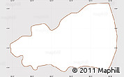 Classic Style Simple Map of Ijuw, cropped outside