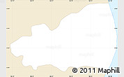 Classic Style Simple Map of Ijuw, single color outside