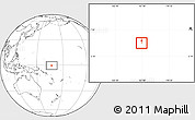 Physical Location Map of Nauru, blank outside