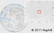 Physical Location Map of Nauru, lighten, desaturated