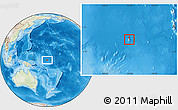 Physical Location Map of Nauru, lighten, land only