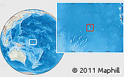 Physical Location Map of Nauru, lighten, semi-desaturated, land only