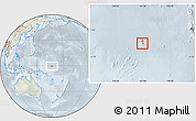 Physical Location Map of Nauru, lighten, semi-desaturated