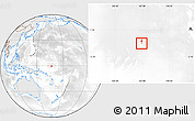 Shaded Relief Location Map of Nauru, lighten, desaturated