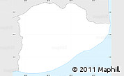 Silver Style Simple Map of Meneng