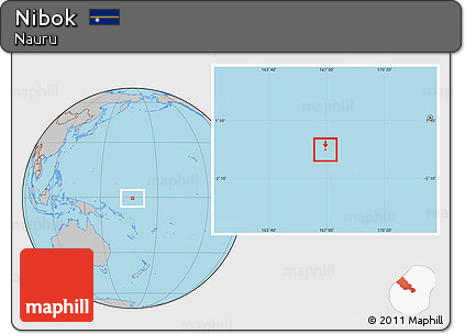 Gray Location Map of Nibok