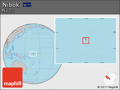 Gray Location Map of Nibok