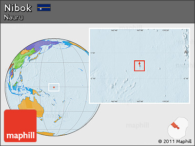 Political Location Map of Nibok, highlighted country
