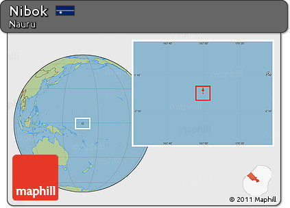 Savanna Style Location Map of Nibok