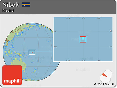 Savanna Style Location Map of Nibok