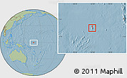 Savanna Style Location Map of Nibok, highlighted country, hill shading
