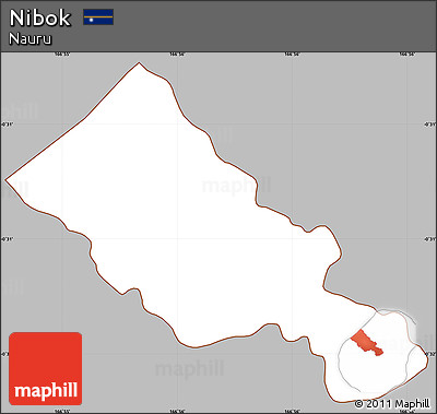 Gray Simple Map of Nibok, cropped outside
