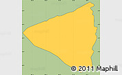 Savanna Style Simple Map of Yaren, cropped outside