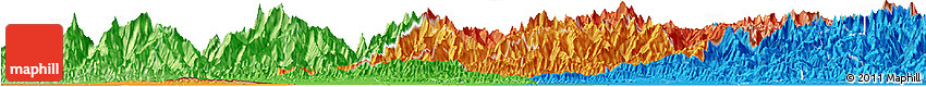 Political Horizon Map of Central, political shades outside