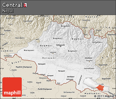 Classic Style Map of Central