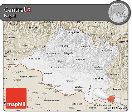 Classic Style Map of Central