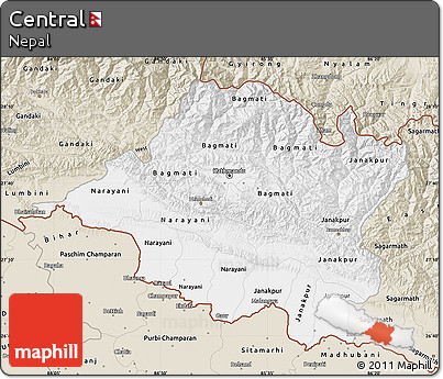 Classic Style Map of Central