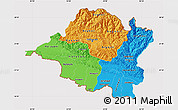 Political Map of Central, cropped outside