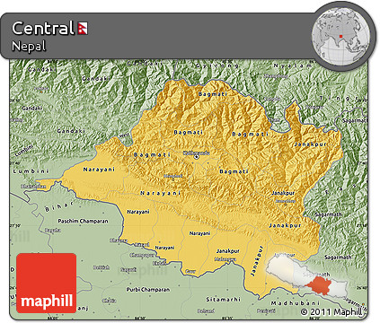 Savanna Style Map of Central