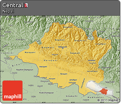 Savanna Style Map of Central