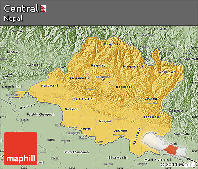 Savanna Style Map of Central