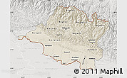 Shaded Relief Map of Central, lighten, semi-desaturated