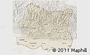 Shaded Relief 3D Map of East, lighten