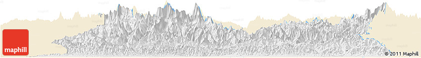 Classic Style Horizon Map of East, single color outside